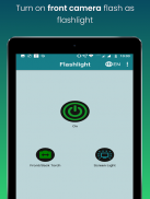 Free Flashlight App - Front / Back / Screen Light screenshot 1