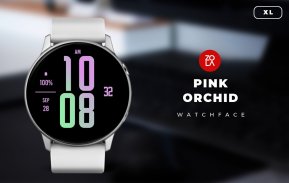 Pink Orchid XL Watch Face screenshot 2