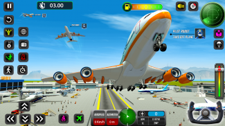 Robot airplane pilot simulator - jogos de avião screenshot 4