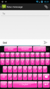 موضوع لوحة المفاتيح GlossPink screenshot 2