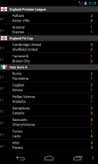 Soccer LiveScores screenshot 1