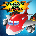 Plane on Fire Icon