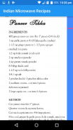 Indian Microwave Recipes - Hindi & English screenshot 0