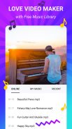 Video maker - Create love video from photos screenshot 3