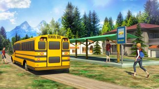 School Bus: Up Hill Driving screenshot 0