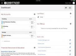 Charlotte State Bank & Trust Mobile screenshot 1