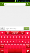 लाल प्लास्टिक कीबोर्ड screenshot 4
