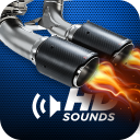 Car Sound Effects with Gas Pedal & Speedometer Icon