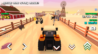 Blocky Farm Racing & Simulator - tanah pertanian screenshot 0