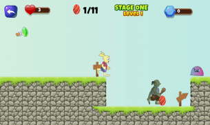 Easter Bunny: 2d platformer game screenshot 3