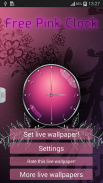 Free Pink Clock screenshot 9