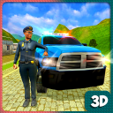 3D cop truck drive simulator Icon