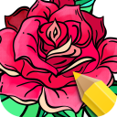 Flowers Coloring Books Icon