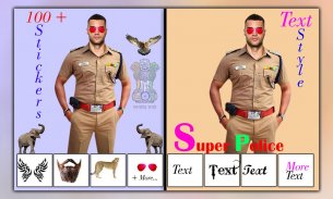 Men Police Suit Photo Editor screenshot 2