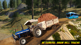 Tractor Trolley Farming Offroad Cargo Simulator 3D screenshot 1