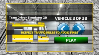 Tram Driver Simulator 2D - city train driving sim screenshot 5