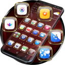 Launcher Theme - Gold Glass Transparent Icons Pack Icon