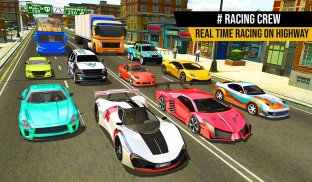 Racing in Highway Car 2018: City Traffic Top Racer screenshot 4
