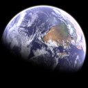Earth & Moon in HD Gyro 3D Icon