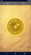 Gold Glitter Clock Wallpaper screenshot 6
