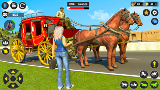 Horse Cart Transport Taxi Game screenshot 0