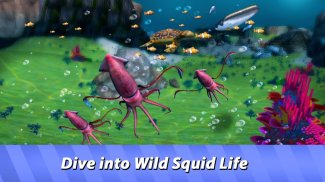 Ocean Squid Simulator - dive into animal survival! screenshot 9