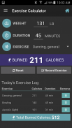 Exercise Calorie Calculator screenshot 5