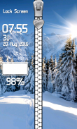 Winter Zipper Lock Screen screenshot 3