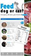 Dog and cat raw food calc, logger and analyzer screenshot 2