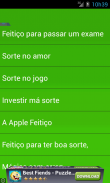 Feitiços sorte screenshot 1