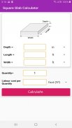 Concrete Calculator - Cement,Sand,Aggregate,Cost screenshot 0