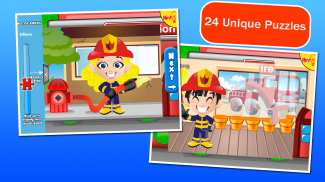 Fireman Kids Puzzles screenshot 3