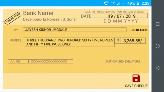 Cheque Writer screenshot 3