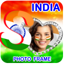 Indian Flag Text Photo Frame