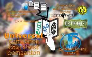 Gamebook charsheets screenshot 0