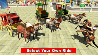 Horse Taxi 2019: Offroad City Transport Game screenshot 0