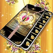 Gold diamond lock screen screenshot 4