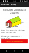 Warehouse Capacity Calculator screenshot 0