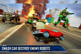 منحدر سيارة روبوت تحويل لعبة: ألعاب روبوت سيارة screenshot 6