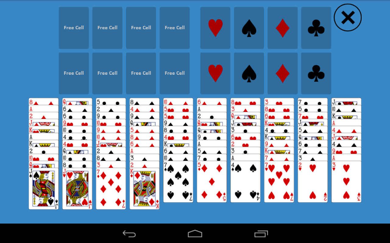 FreeCell Três Deck Solitaire - Jogue On-line