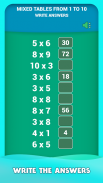 Free multiplication tables games (times tables) screenshot 2