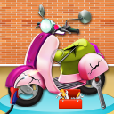 Scooter Repair Mechanic Shop Icon