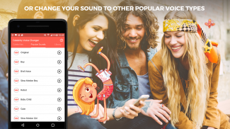 प्रसिद्ध व्यक्ति आवाज परिवर्तक - लोकप्रिय ध्वनि screenshot 2