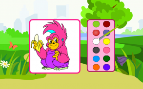 Coloring Playful Monkeys screenshot 5