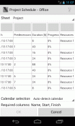 Project Schedule - Office screenshot 2