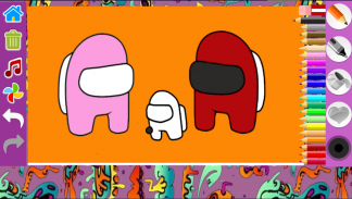 Coloring Among Us Impostors screenshot 1