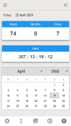 आयु कैलकुलेटर: जन्म तिथि तक screenshot 10