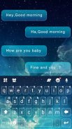 Thème de clavier Simple Galaxy screenshot 0