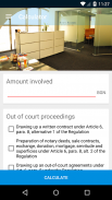 Lawyers' fees calculator screenshot 0