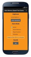 Kids Memory Speed Test screenshot 2
